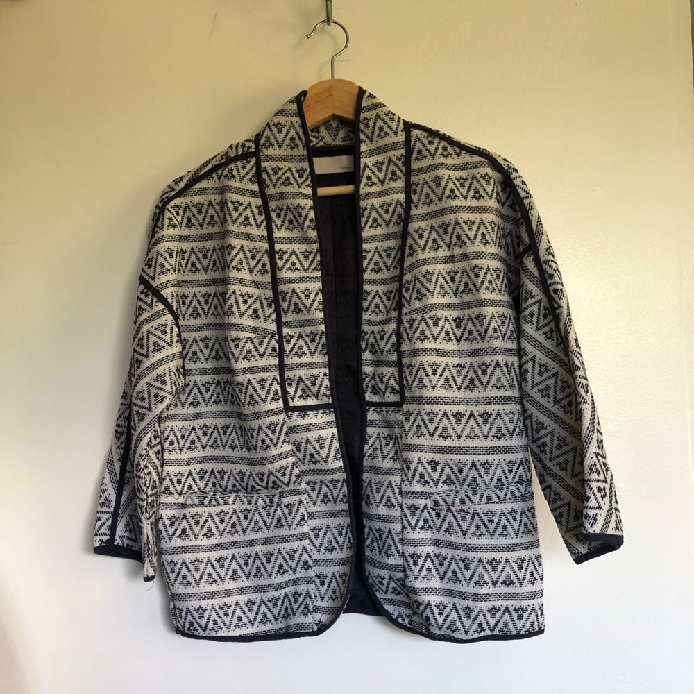 Sfera Boho blue and white pattern Coat / Jacket